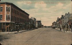 Washington Street looking North from 8th Street Junction City, KS Postcard Postcard Postcard