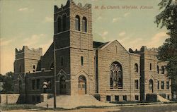 M. E. Church Winfield, KS Postcard Postcard Postcard