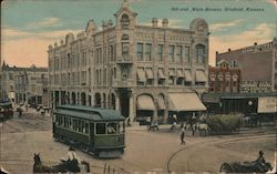 9th and Main Streets Postcard