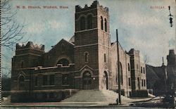 M.E. Church Winfield, KS Postcard Postcard Postcard