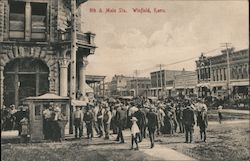 9th & Main Streets Winfield, KS Postcard Postcard Postcard