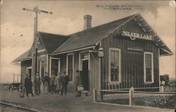 Big Four Station Silver Lake, IN Postcard Postcard Postcard