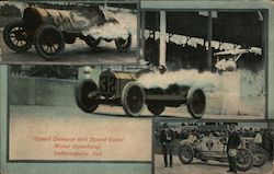 Speed Demons and Speed Gods Motor Speedway Postcard