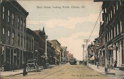 Main Street, looking North Canton, IL Postcard Postcard Postcard