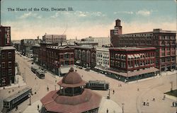 The Heart of the City Decatur, IL Postcard Postcard Postcard