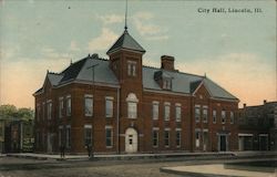 City Hall Lincoln, IL Postcard Postcard Postcard