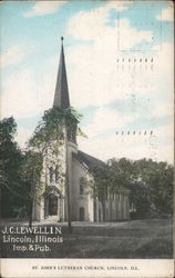 St. John's Lutheran Church Lincoln, IL Postcard Postcard Postcard