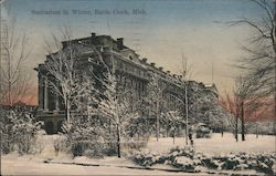 Sanitarium in Winter Postcard