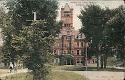 Dupage Co. Court House Wheaton, IL Postcard Postcard 