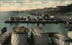 Boat Landing, Water Front Postcard
