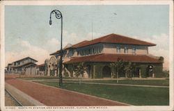 Santa Fe Station and Eating House, Clovis, New Mexico Postcard