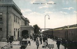 Burlington Station, Alliance, Neb. Postcard