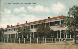 Santa Fe Station Hotel, Somerville, Texas Postcard