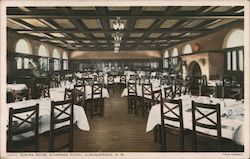 Dining Room, Alvarado Hotel Albuquerque, N.M. Postcard