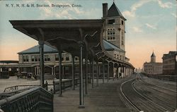 N.Y.N.H. & H. Station Bridgeport, CT Postcard Postcard Postcard