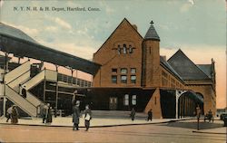 N.Y.N.H. & H. Depot Postcard