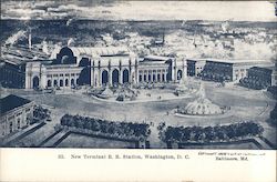 New Terminal R.R. Station Postcard