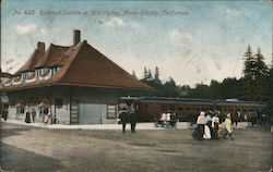 Railroad Station Postcard