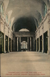 Pennsylvania Station, Arcade, Looking Toward Main Waiting Room Postcard