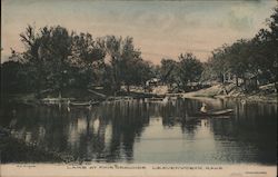 Lake at Fair Grounds Leavenworth, KS Postcard Postcard Postcard