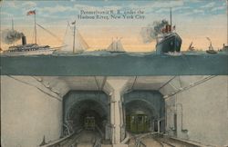 Pennsylvania R.R. Tunnel under the Hudson River Postcard