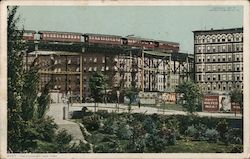 Elevated Trains Postcard