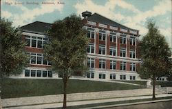 High School Building Postcard