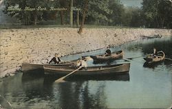 Boating, Mayo Park Postcard