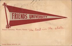 Friends University Pennant Postcard