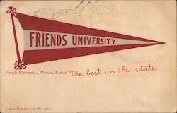 Friends University Pennant Wichita, KS Postcard Postcard Postcard