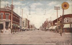 Main Street, Looking North Postcard