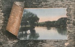 Little Arkansas River, Riverside Park Postcard