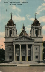 Front View of Catholic Cathedral Postcard