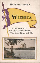 The Fun I'm having in Wichita Postcard