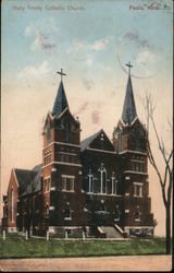Holy Trinity Catholic Church Paola, KS Postcard Postcard Postcard