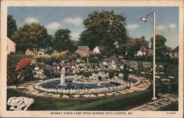 Midway Cabin Camp Rock Garden, On Highway No. 65, 4 Blocks North of Highway No. 36. T.J. Wisehaupt, Owner