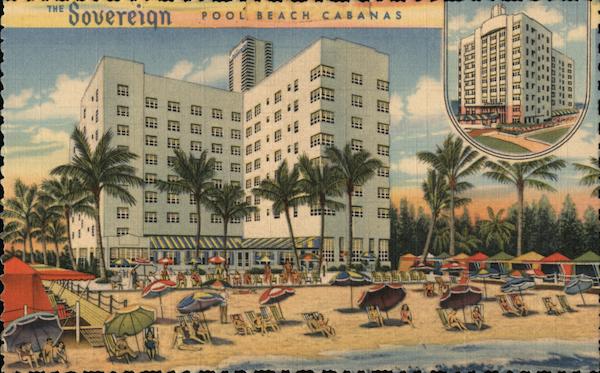 The Sovereign Pool Beach Cabanas Miami Beach Florida