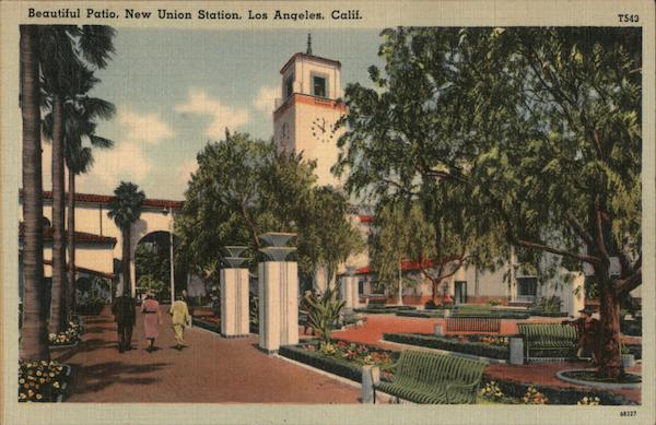 Beautiful Patio, New Union Station Los Angeles California