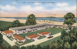 Surf Auto Hotel, Santa Monica, California Postcard