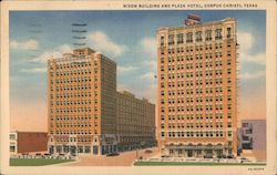 Nixon Building and Plaza Hotel Corpus Christi, TX Postcard Postcard Postcard