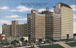 Bluff View Showing Wilson Building, White Plaza, and Driscoll Hotel Postcard