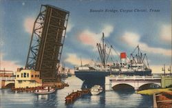 Bascule Bridge Corpus Christi, TX Postcard Postcard Postcard