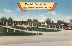 Rosedale Tourist Court Postcard