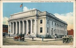 Post Office, Corner George and Princess Streets York, PA Postcard Postcard Postcard