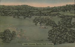 Lake Lucerne Sporty Golf Course Postcard