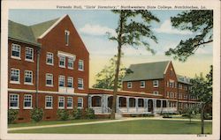 Varnado Hall, "Girls Dormitory", Northwestern State College Postcard