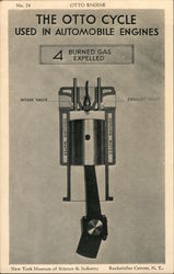 Otto Engine - New York Museum of Science & Industry, Rockefeller Center Postcard