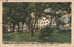 Oak Grove Hotel West Boothbay Harbor, ME Postcard Postcard Postcard