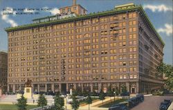 Hotel Du Pont, Showing Rodney Square Postcard