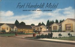 Fort Humboldt Motel Postcard